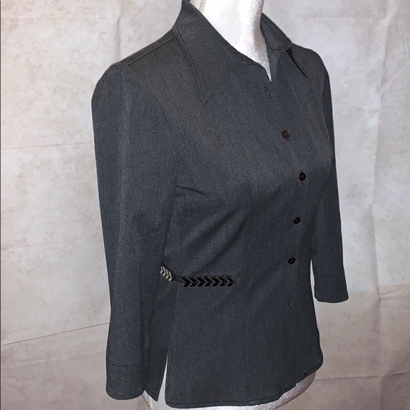 Vertigo Designer Jacket w/ Metal Details Fitted - Picture 3 of 12
